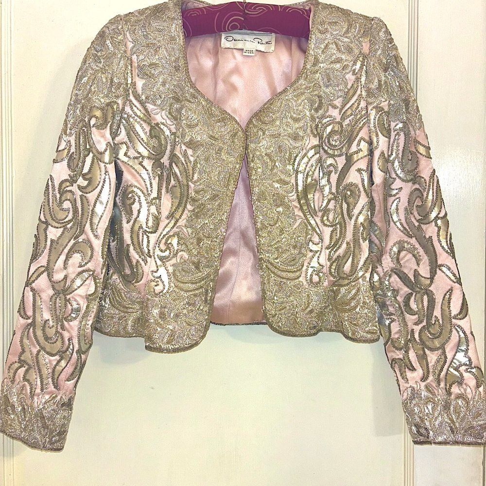 Vintage Oscar de la Renta hand beaded jacket